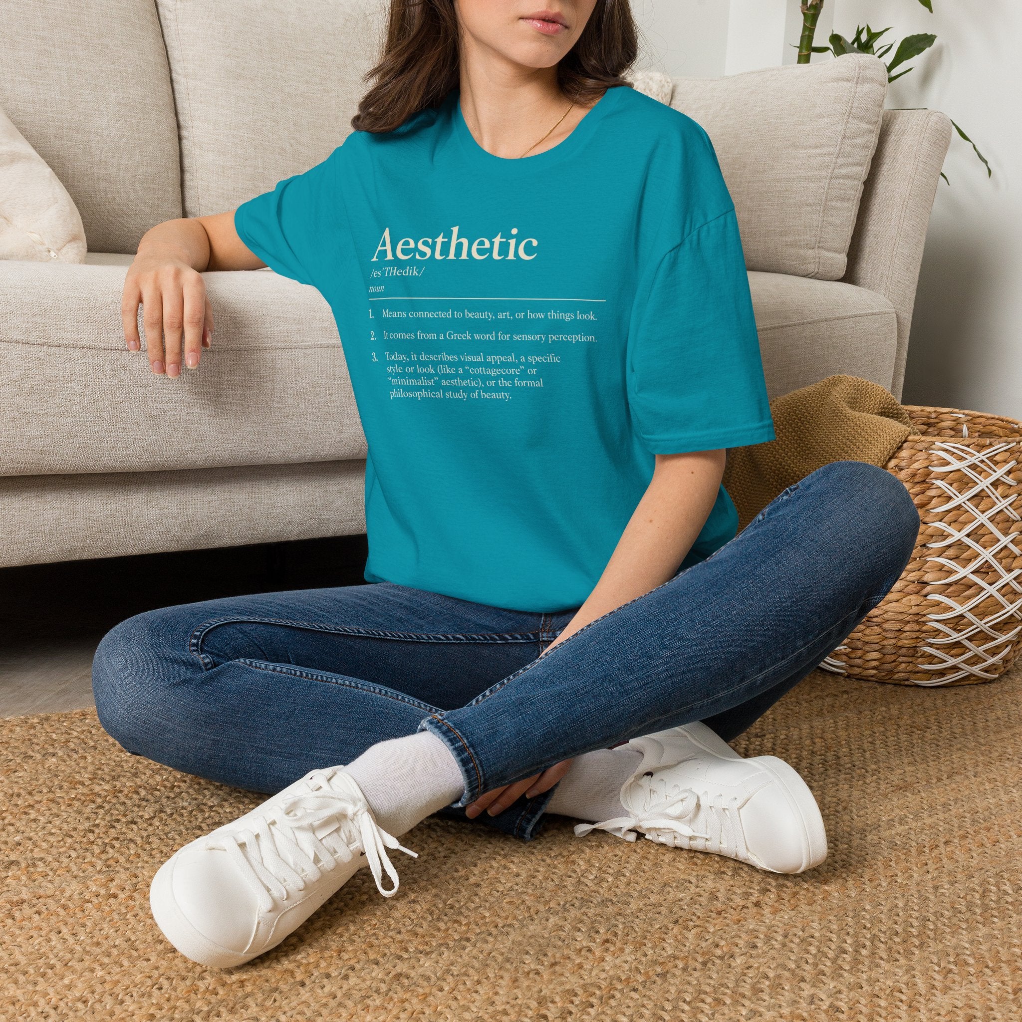 Aesthetic Definition T-Shirt — Feminine Graphic Tee with Dictionary-Style Print