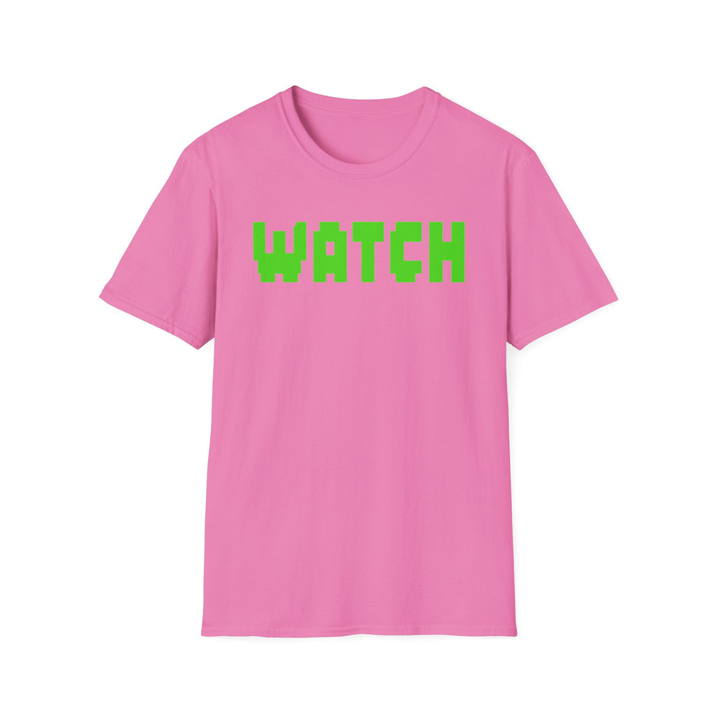 WATCH Graphic T-Shirt — Retro Pixel Green Statement Tee