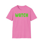 WATCH Graphic T-Shirt — Retro Pixel Green Statement Tee