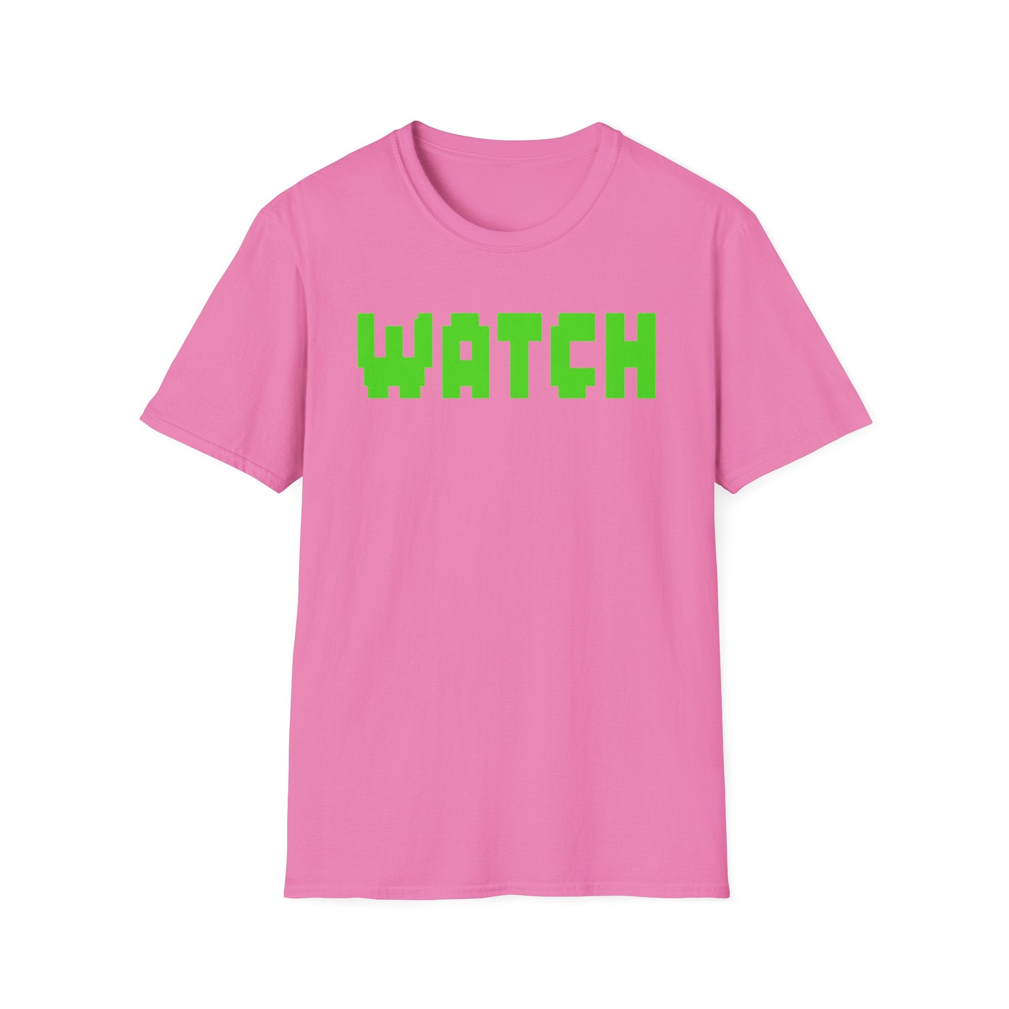 WATCH Graphic T-Shirt — Retro Pixel Green Statement Tee