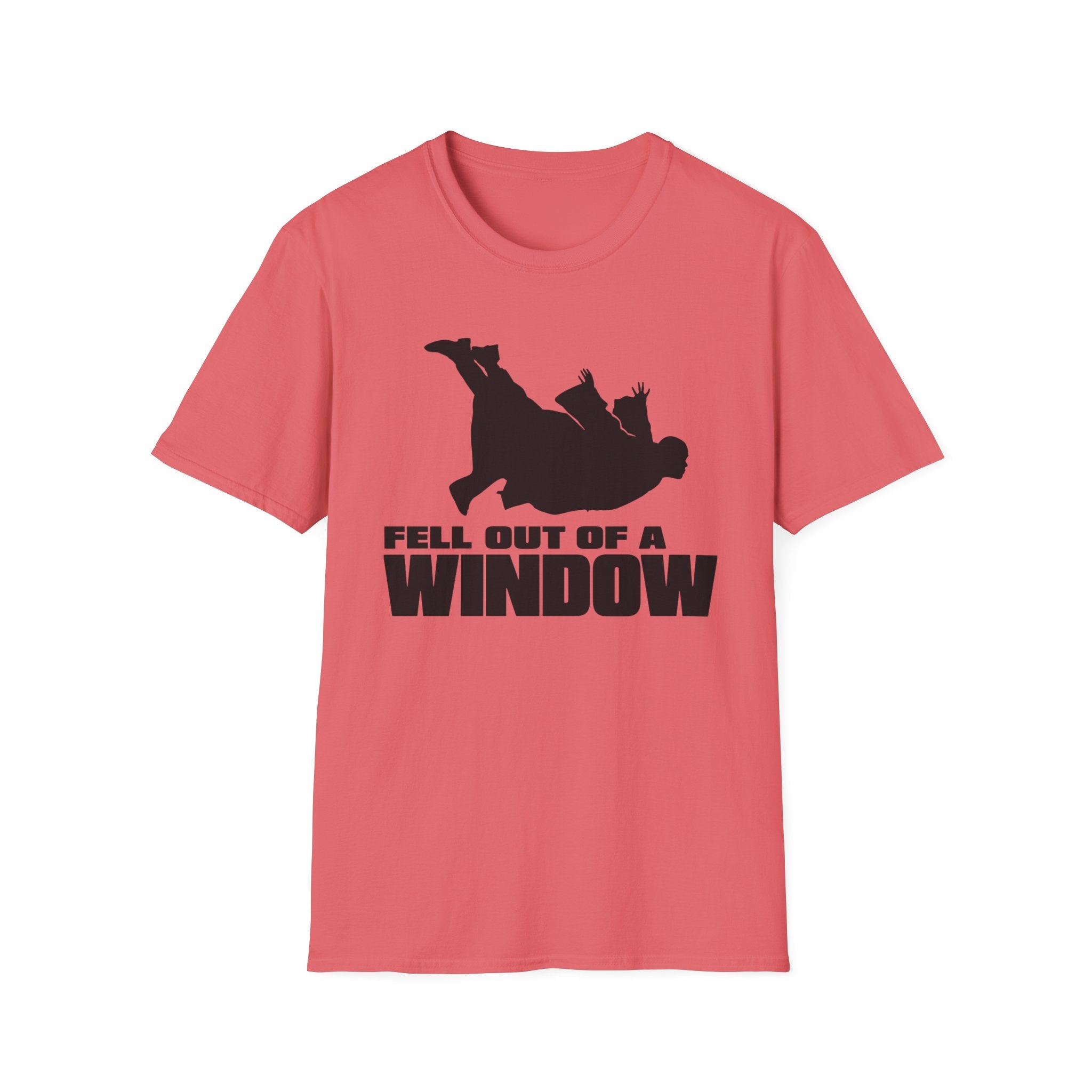Fell Out of a Window T-Shirt — Funny Falling Silhouette Tee