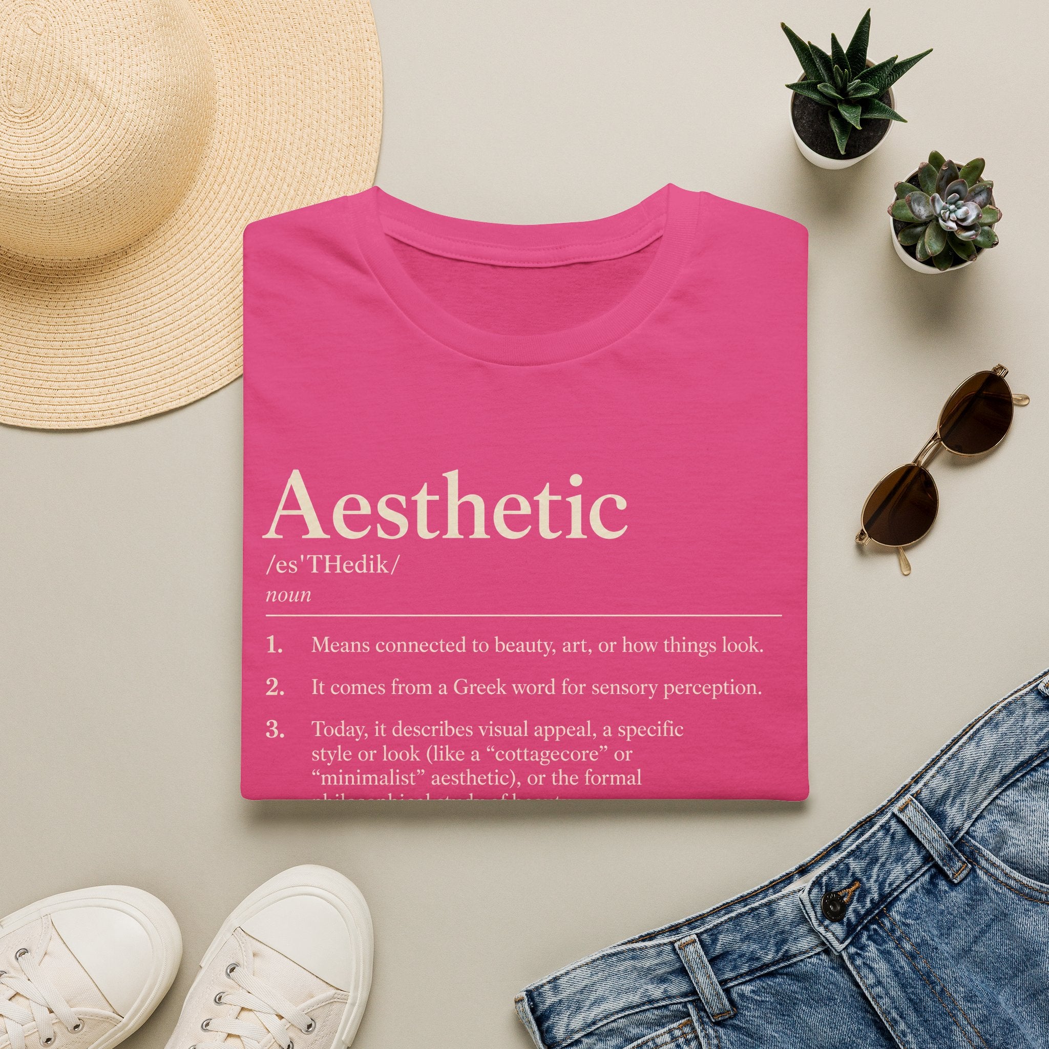 Aesthetic Definition T-Shirt — Minimalist Typography Tee