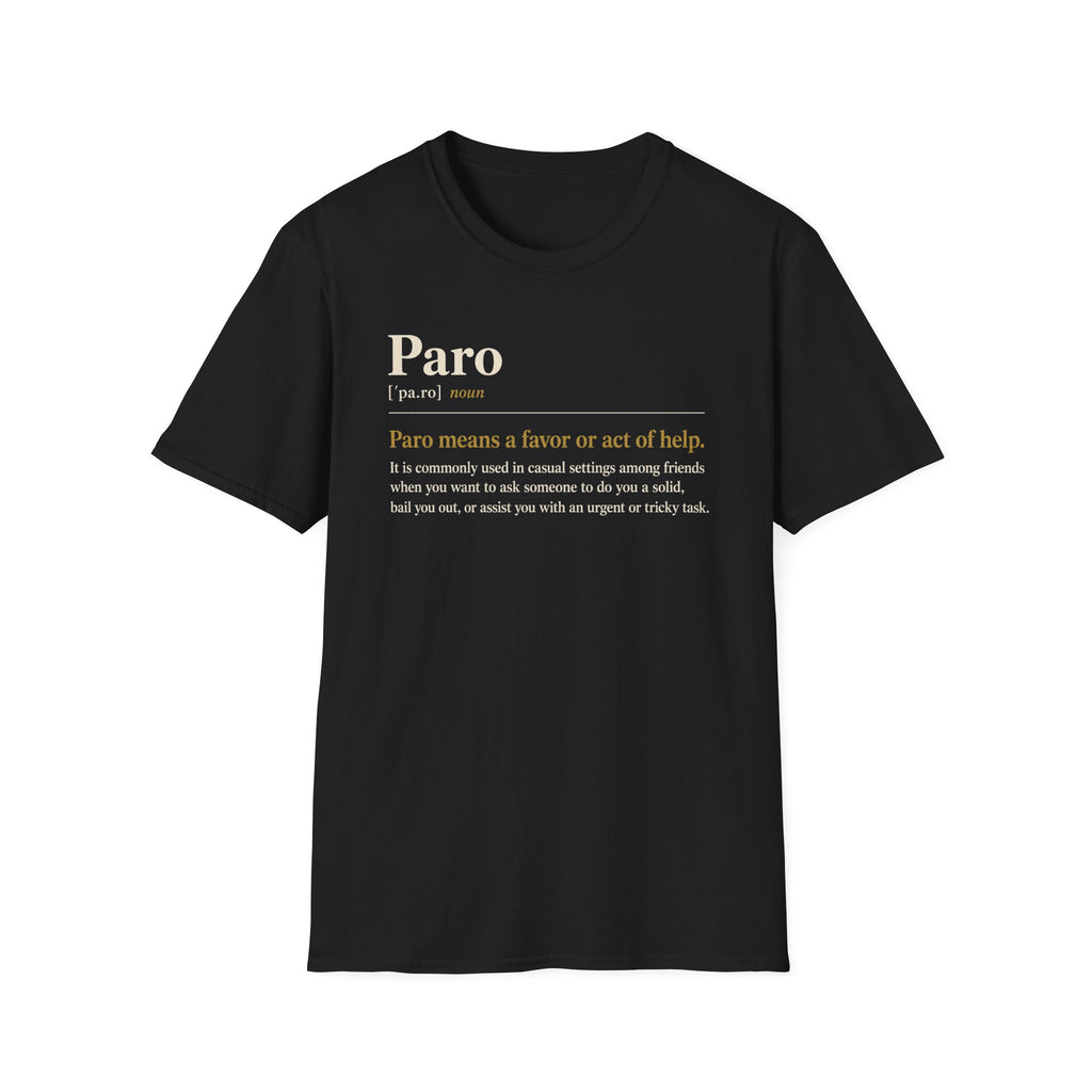 Paro Definition T-Shirt — Casual Slang Dictionary Tee