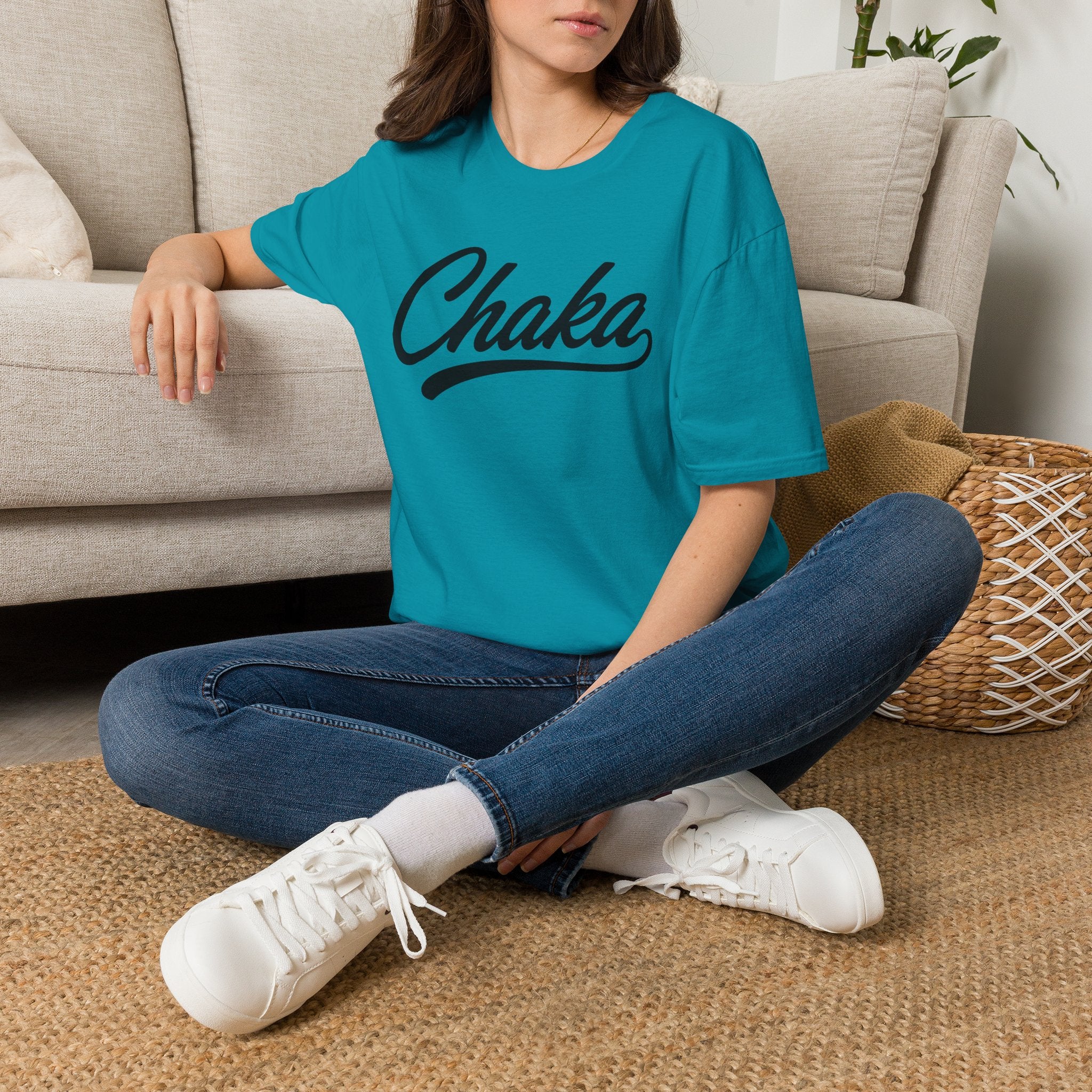 Chaka Script T-Shirt — Retro Cursive Logo Tee