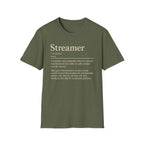 Streamer Definition T-Shirt — Funny Gamer/Content Creator Tee