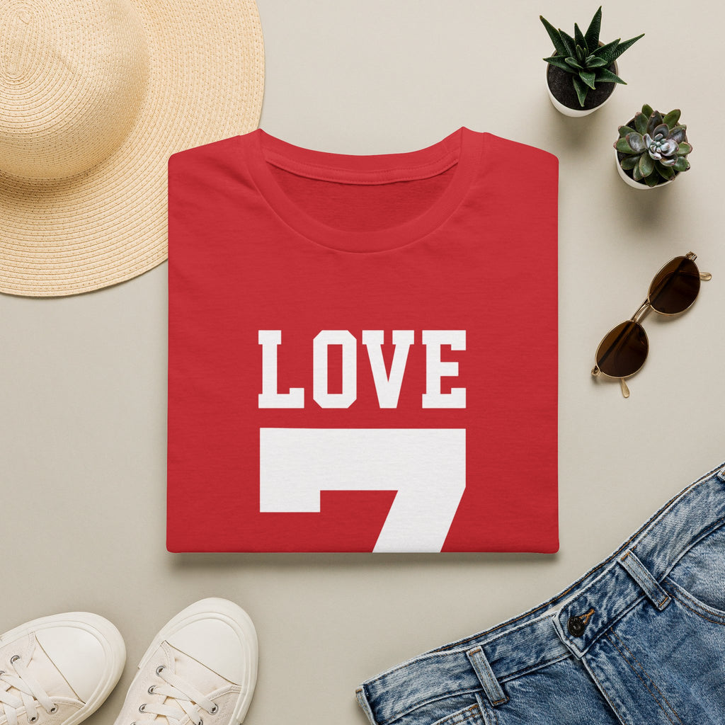 Love 7 Graphic T-Shirt — Bold Athletic-Inspired Tee - Fake 49er