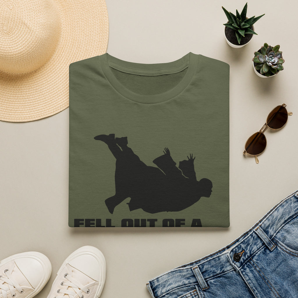 Fell Out of a Window T-Shirt — Funny Falling Silhouette Tee