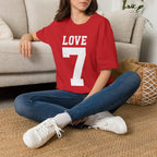 Love 7 Graphic T-Shirt — Bold Athletic-Inspired Tee - Fake 49er