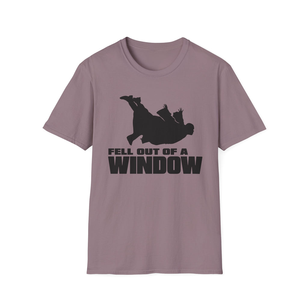 Fell Out of a Window T-Shirt — Funny Falling Silhouette Tee
