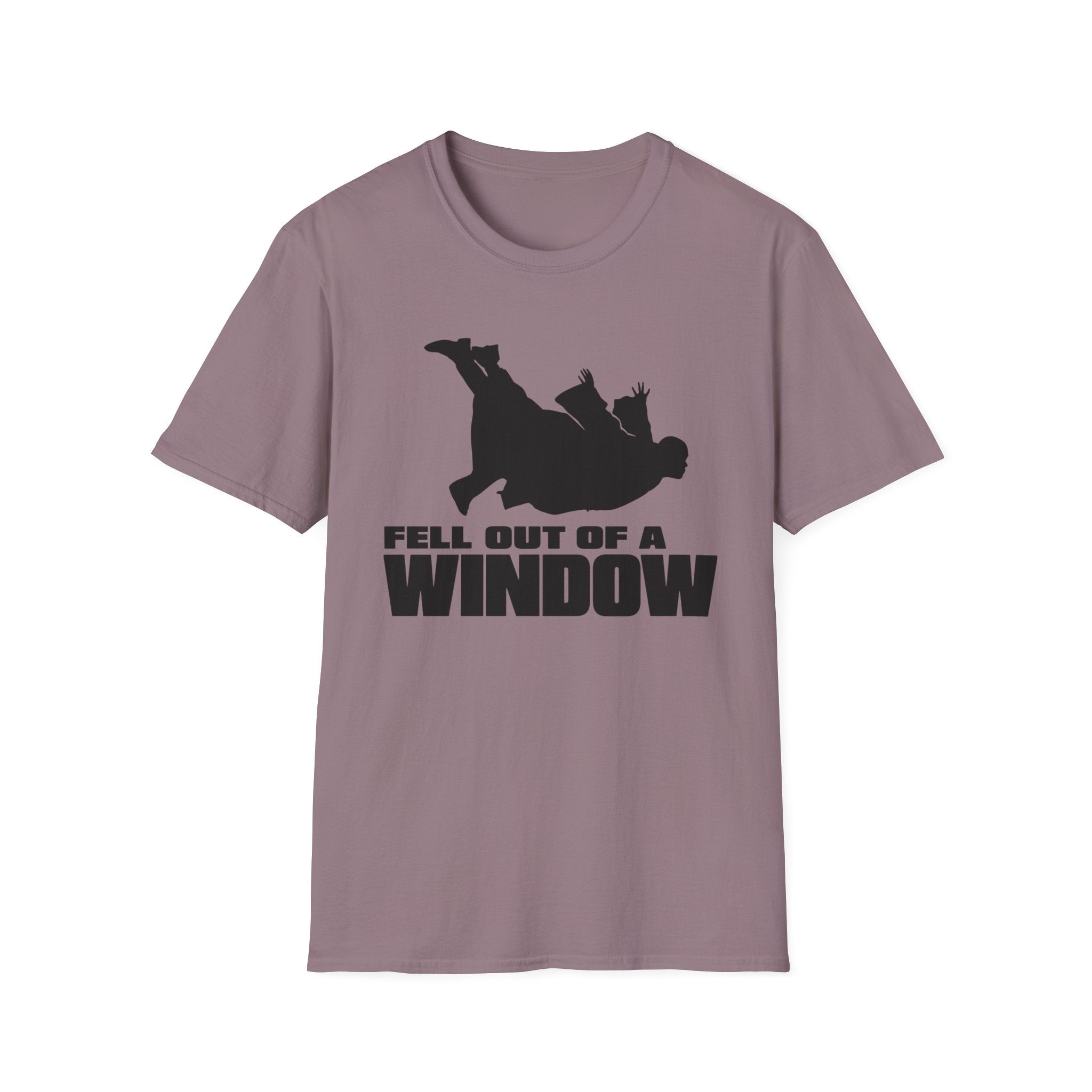 Fell Out of a Window T-Shirt — Funny Falling Silhouette Tee