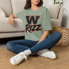 W Rizz Graphic Tee — Bold Varsity Lettering Shirt