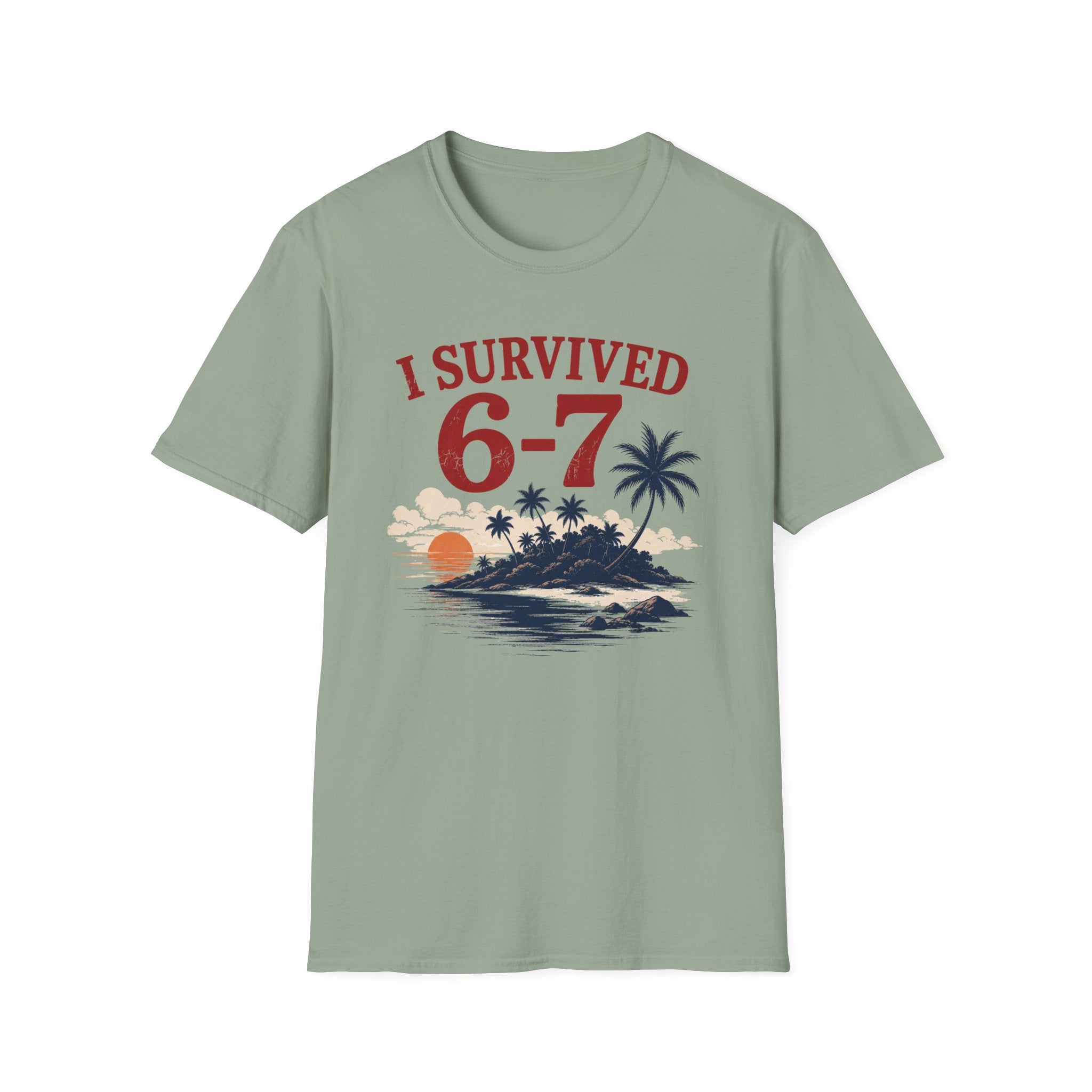 I Survived 6-7 T-Shirt — Retro Island Vacation Survivor Tee