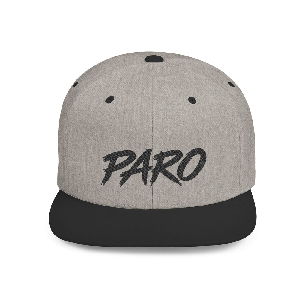 'PARO' Script Flat Bill Cap