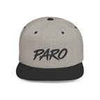 'PARO' Script Flat Bill Cap