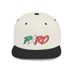 'PARO' Script Flat Bill Cap