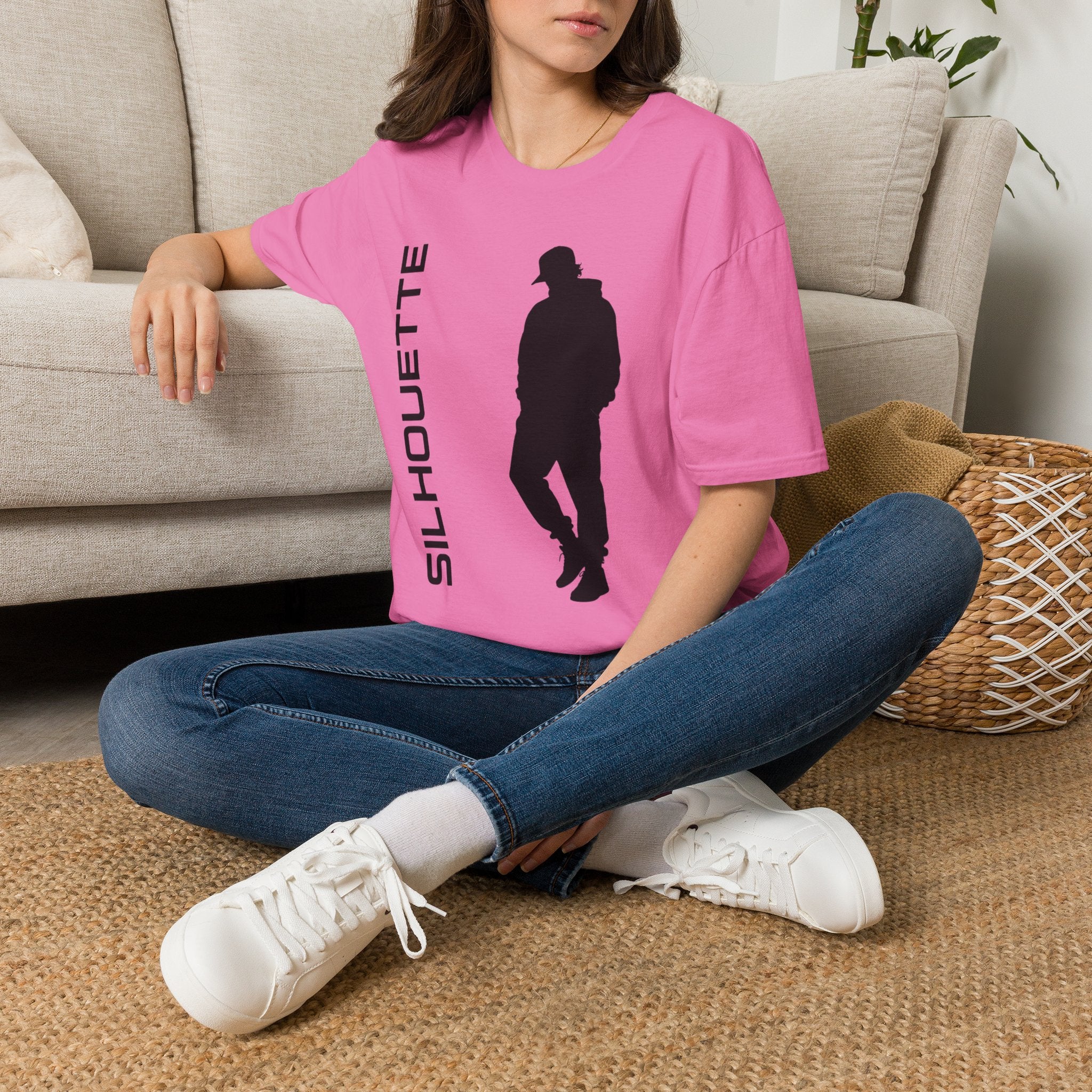 Silhouette Graphic T-Shirt — 'SILHOUETTE' Minimal Urban Streetwear