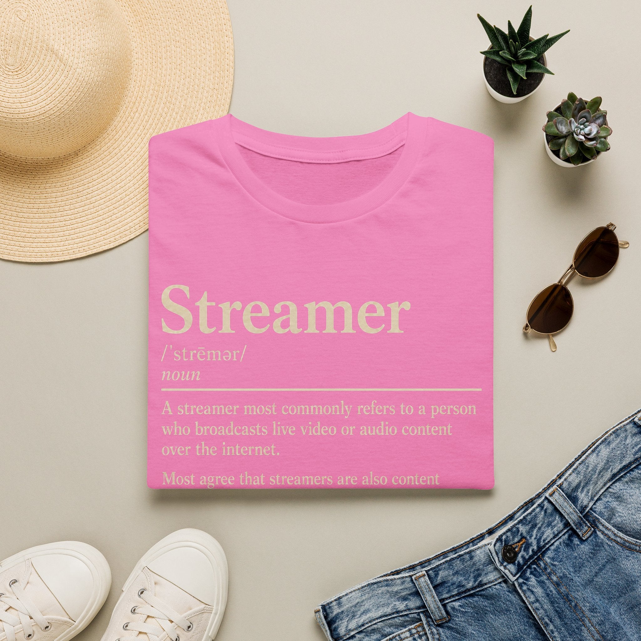 Streamer Definition T-Shirt — Funny Gamer/Content Creator Tee