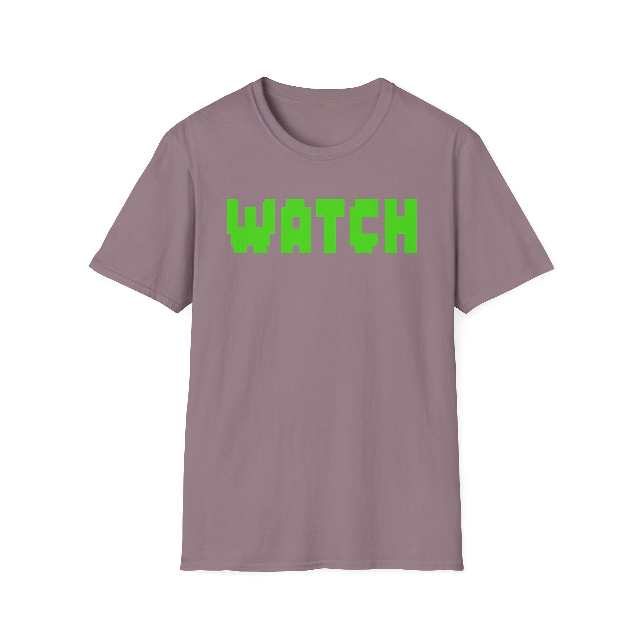 WATCH Graphic T-Shirt — Retro Pixel Green Statement Tee