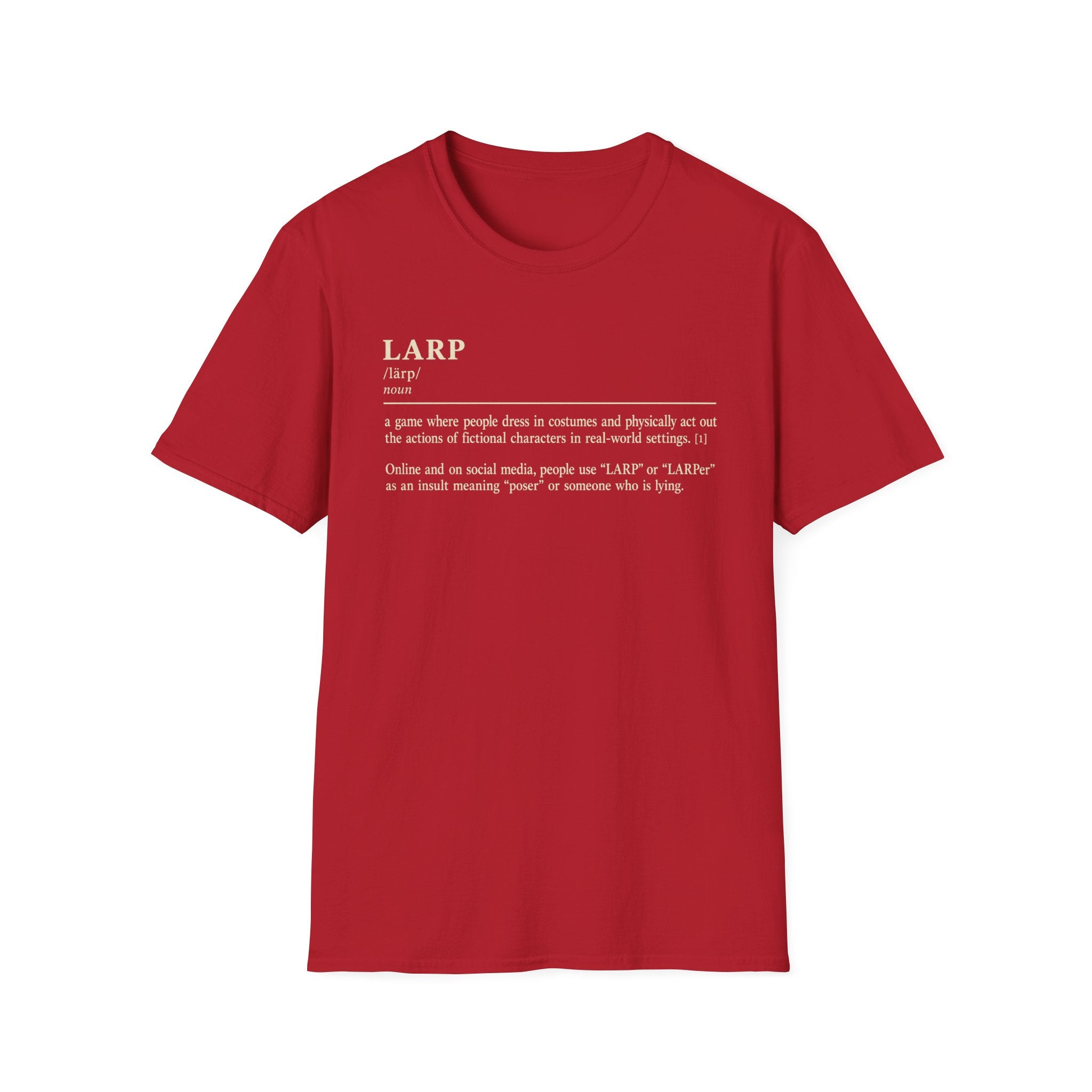 LARP Definition T-Shirt — Funny Roleplay Definition Tee for Larpers