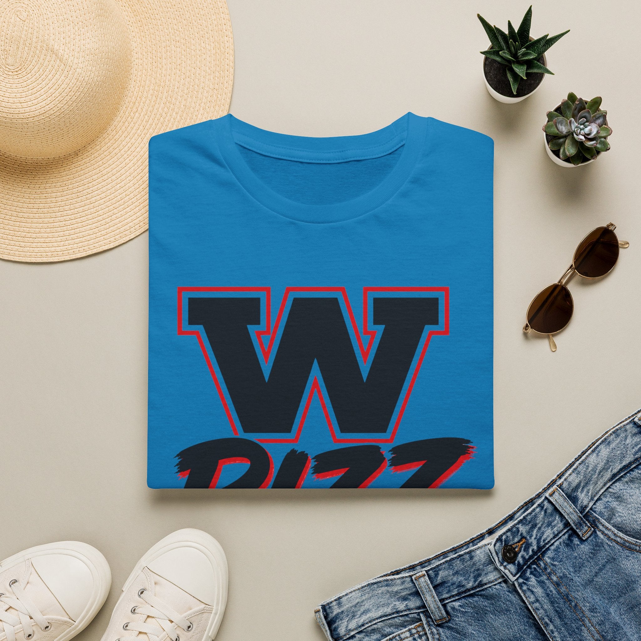 W Rizz Graphic Tee — Bold Varsity Lettering Shirt