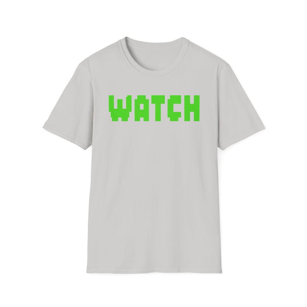 WATCH Graphic T-Shirt — Retro Pixel Green Statement Tee