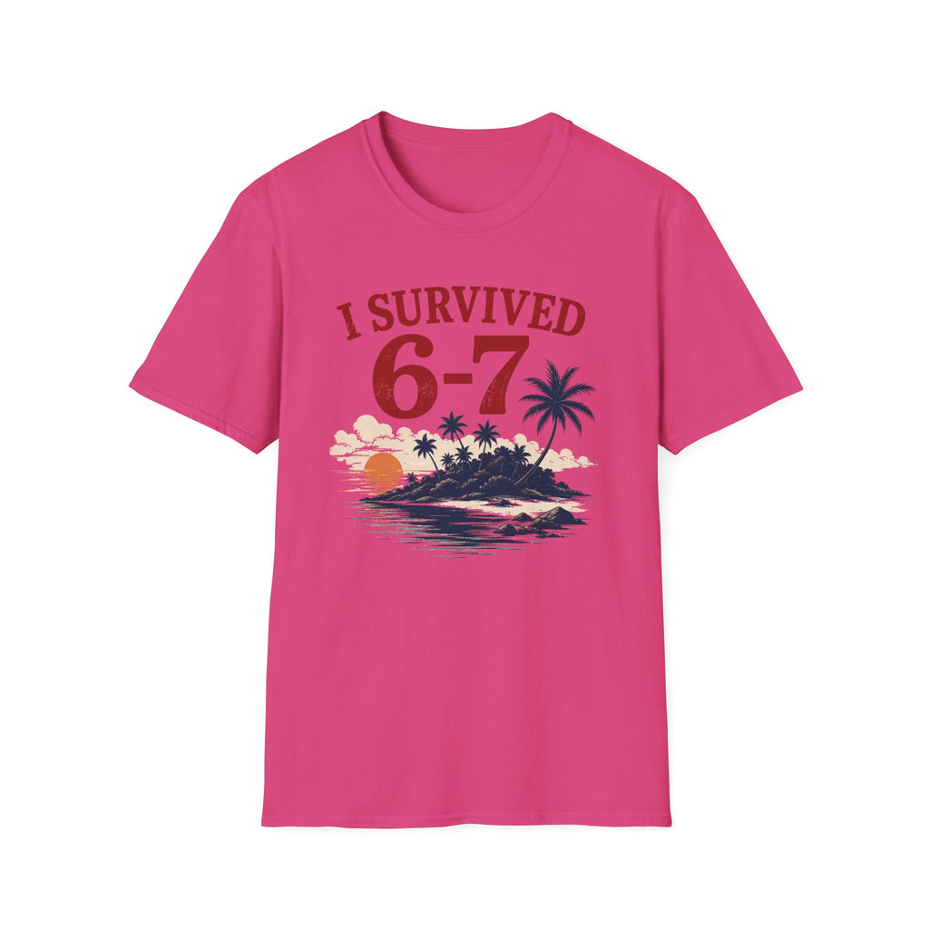 I Survived 6-7 T-Shirt — Retro Island Vacation Survivor Tee