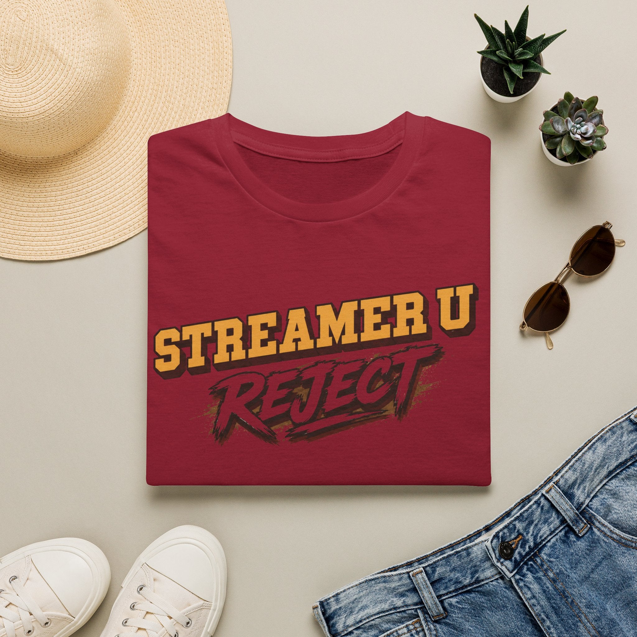Streamer U Reject T-Shirt — Edgy Gamer Graphic Tee for Streamers & Fans