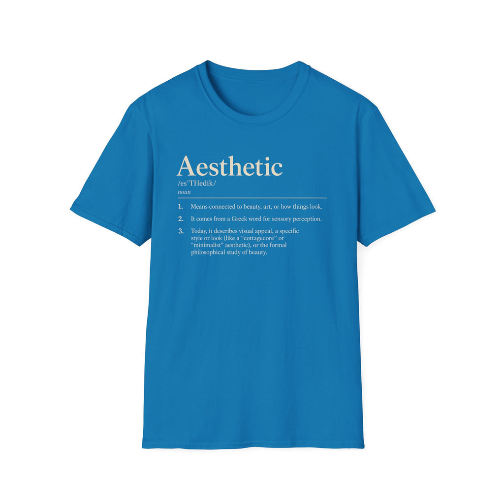 Aesthetic Definition T-Shirt — Minimalist Typography Tee
