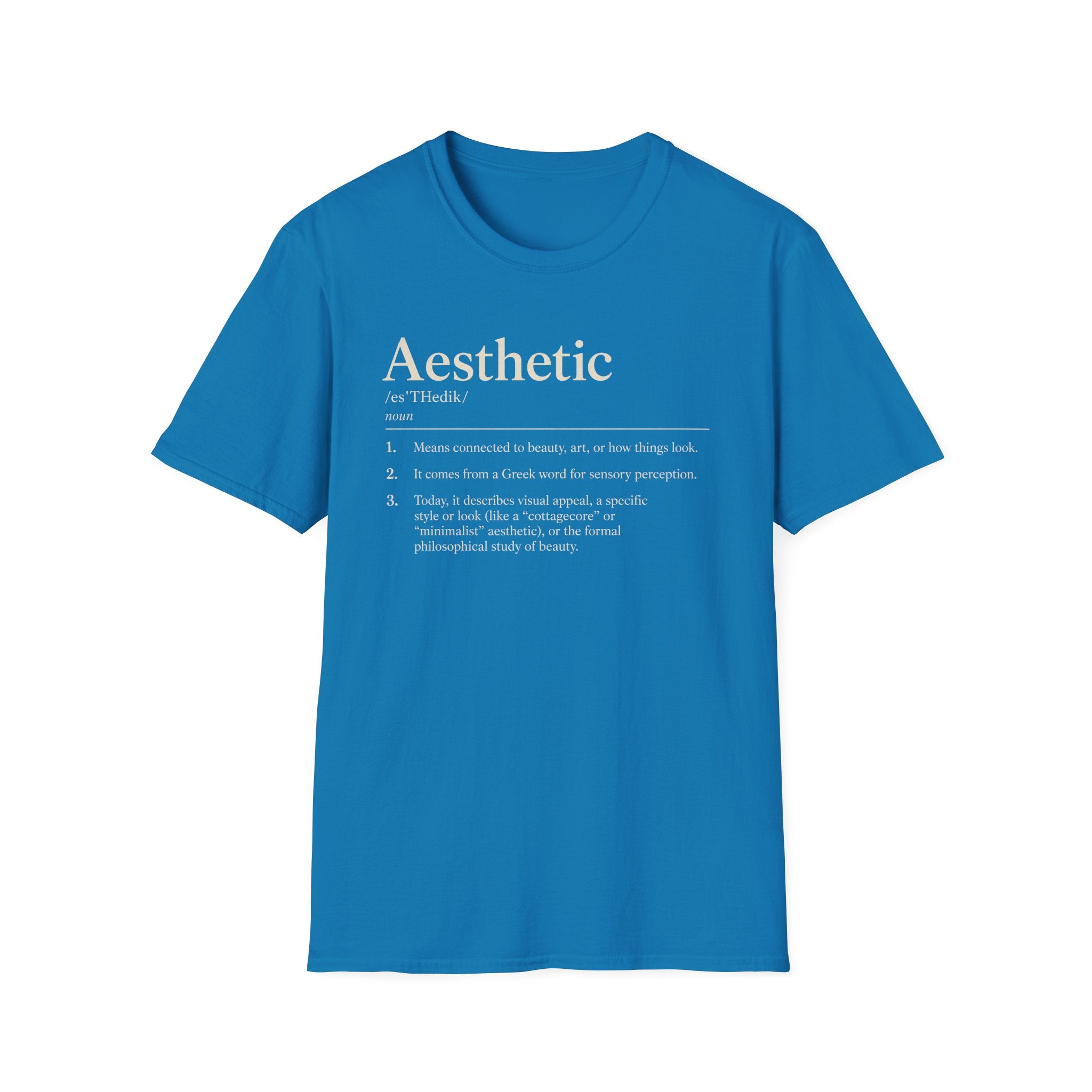 Aesthetic Definition T-Shirt — Minimalist Typography Tee