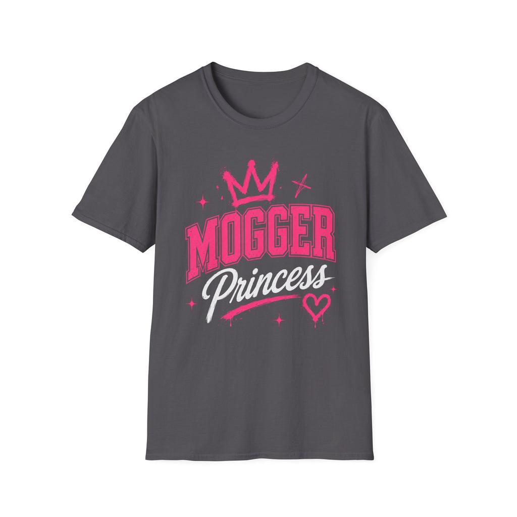 Mogger Princess T‑Shirt — Pink Crown Graphic Tee