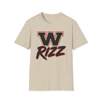 W Rizz Graphic Tee — Bold Varsity Lettering Shirt