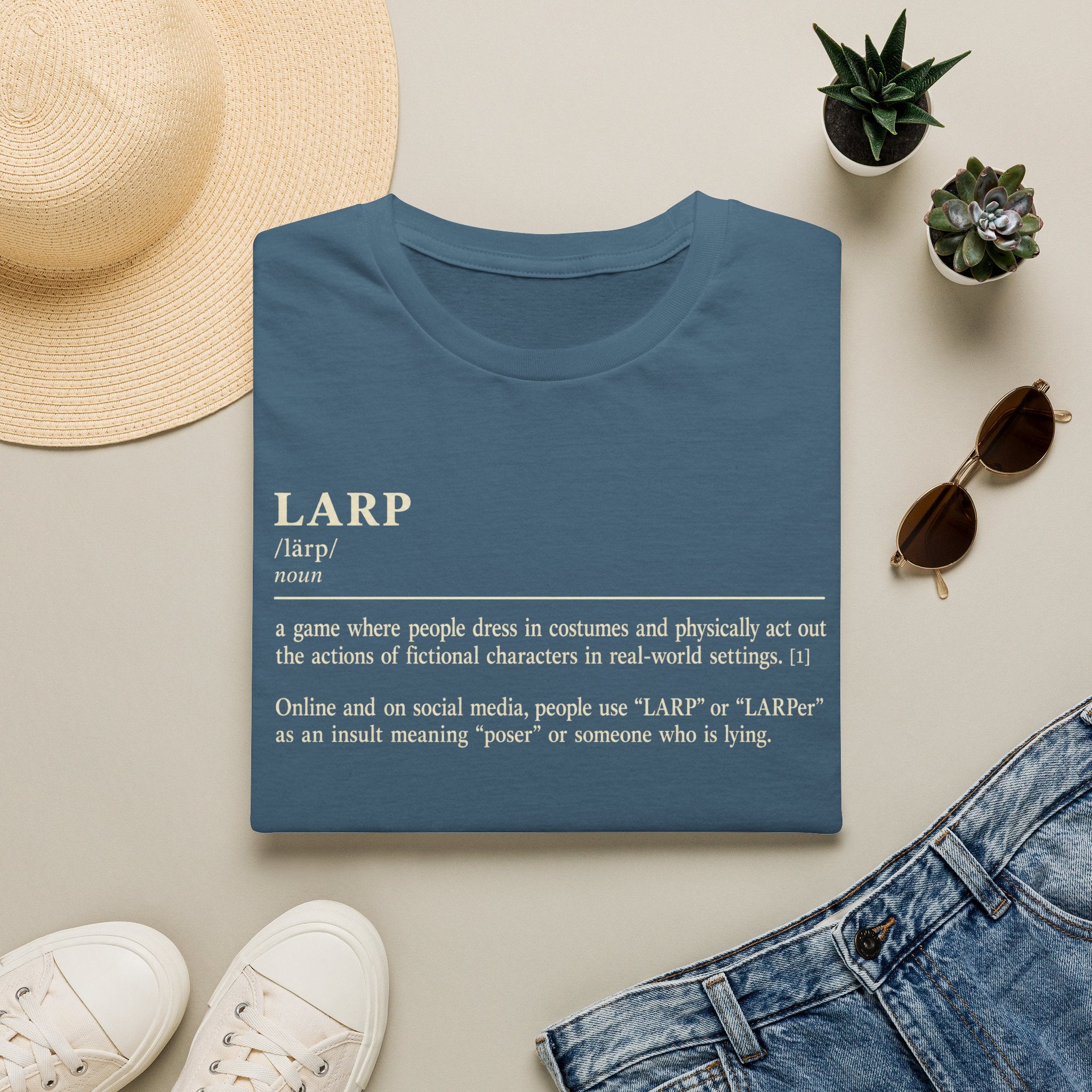 LARP Definition T-Shirt — Funny Roleplay Definition Tee for Larpers