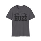 Certified Huzz T‑Shirt — Collegiate Vintage Lettering Tee