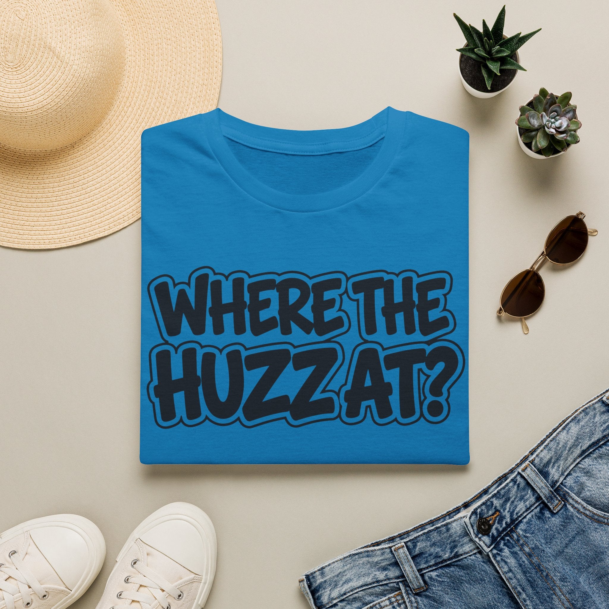 Where The Huzz At? T-Shirt — Playful Graphic Tee