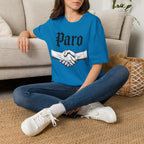 Paro Handshake T-Shirt — Vintage Gothic Script Graphic Tee