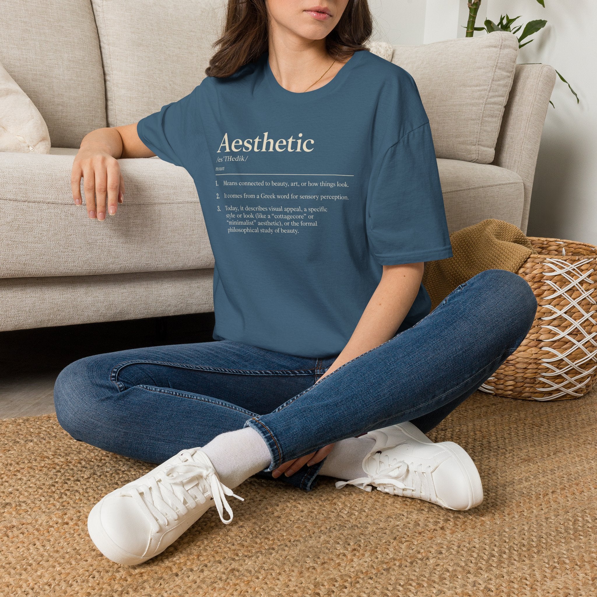 Aesthetic Definition T-Shirt — Feminine Graphic Tee with Dictionary-Style Print