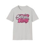 Stream Fiend Graphic Tee — Pink Retro Gamer Streaming Shirt
