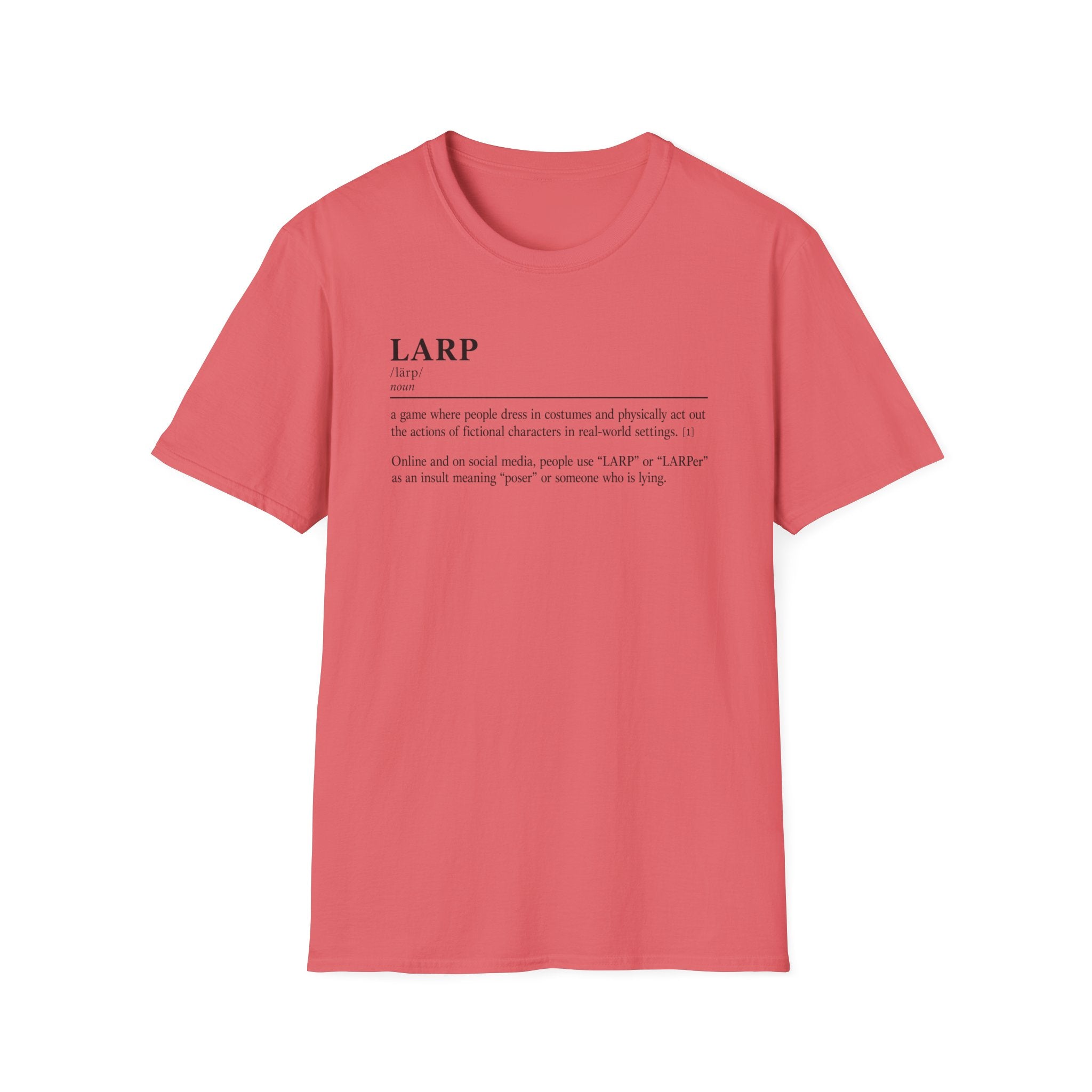 LARP Definition T-Shirt — Minimalist Dictionary Tee for Larpers & Cosplayers