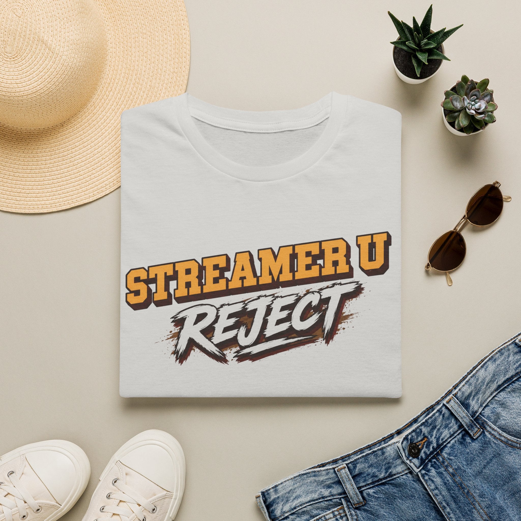 Streamer U Reject T-Shirt — Edgy Gamer Graphic Tee for Streamers & Fans