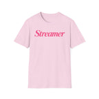 Streamer T‑Shirt — Pink Script Logo
