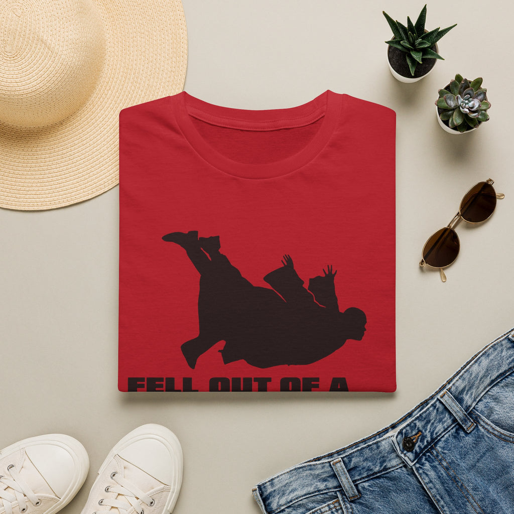 Fell Out of a Window T-Shirt — Funny Falling Silhouette Tee