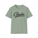 Chaka Script T-Shirt — Retro Cursive Logo Tee