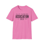 Clip Farming Association T‑Shirt — Vintage Film Reel ‘Est. Online’ Crew Tee