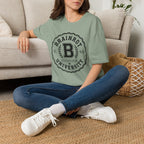 Brainrot University Logo T-Shirt — Vintage Collegiate Graphic Tee