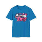 Stream Fiend Graphic Tee — Pink Retro Gamer Streaming Shirt