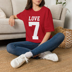 Love 7 Graphic T-Shirt — Bold Athletic-Inspired Tee - Fake 49er