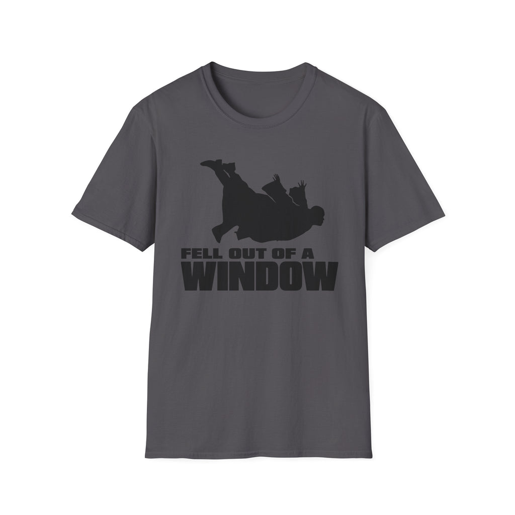 Fell Out of a Window T-Shirt — Funny Falling Silhouette Tee