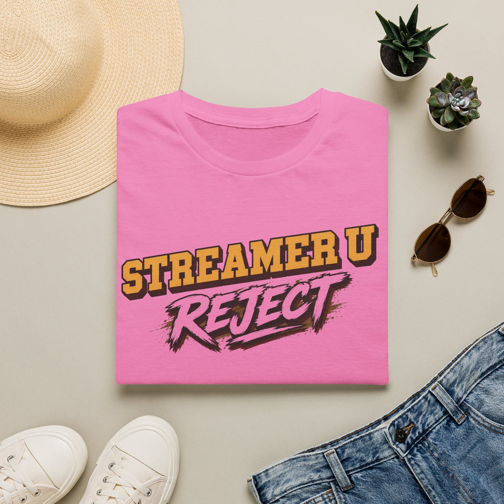 Streamer U Reject T-Shirt — Edgy Gamer Graphic Tee for Streamers & Fans