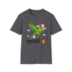 Parrot T-Shirt — 'Perrico Gives You Wiings' Funny Tropical Bird Tee