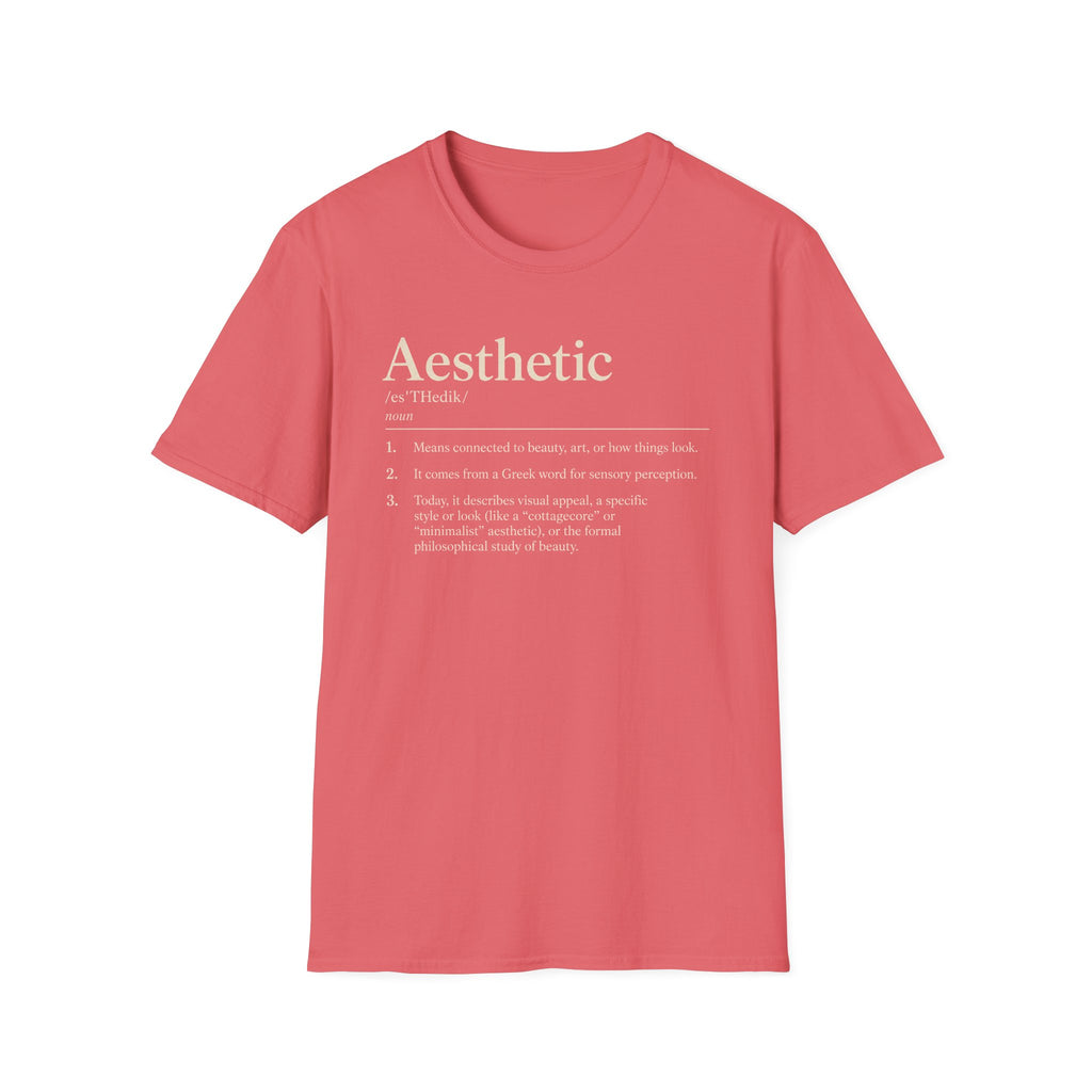 Aesthetic Definition T-Shirt — Minimalist Typography Tee